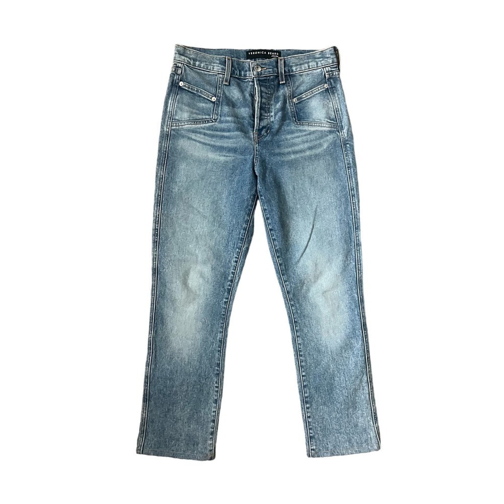 Veronica Beard Ryleigh Slim Straight in Blue Mist - Size 4/27